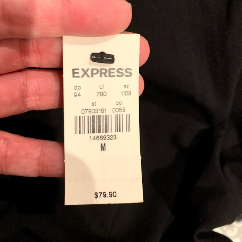 Express Cap-Sleeved Belted Dress - Picture 6 of 6